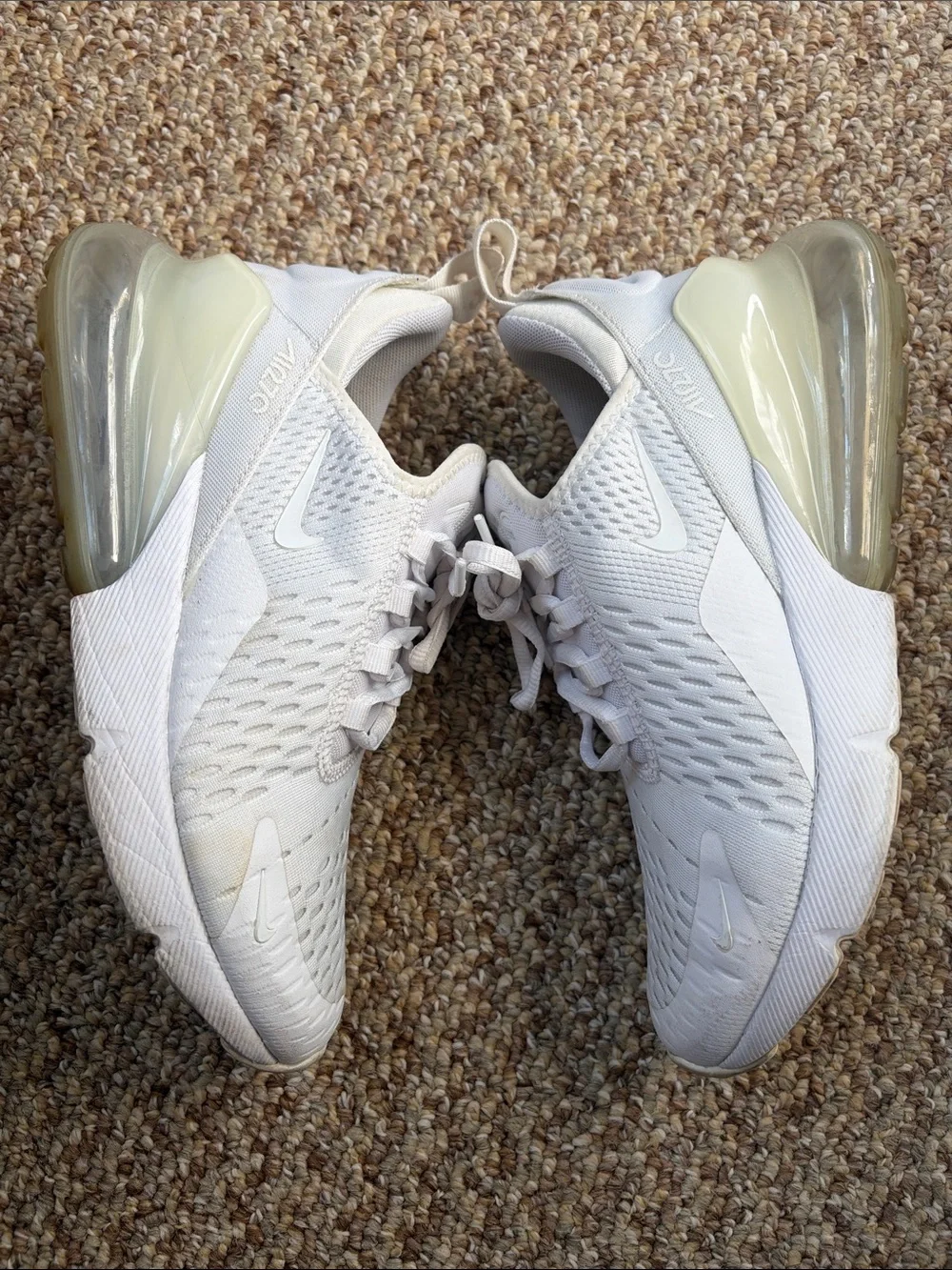 Nike White Air Max 270 Sneakers